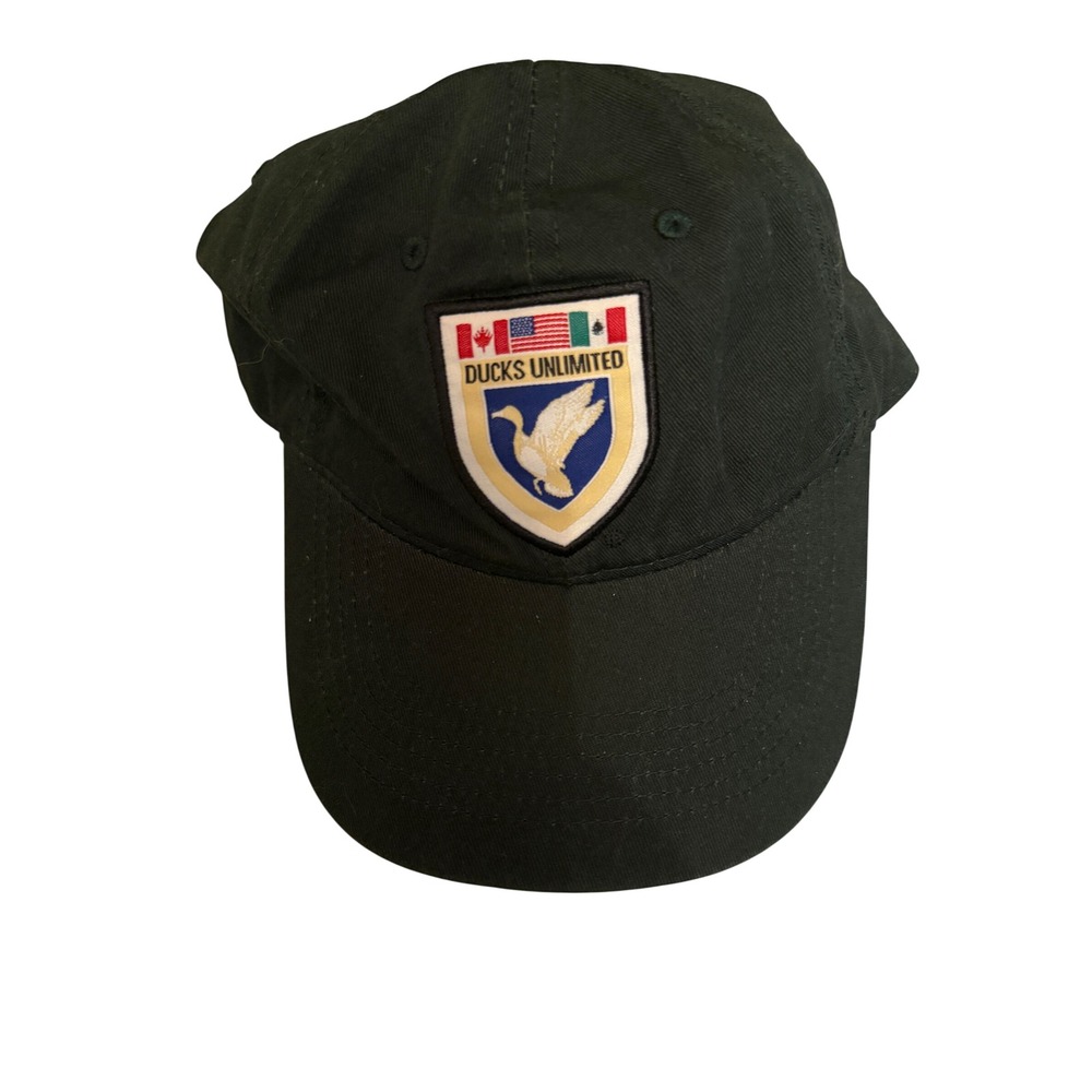 Ducks Unlimited Hat NYC DU Sponsor Green Adjustable Ball Cap Outdoor Cap NWT